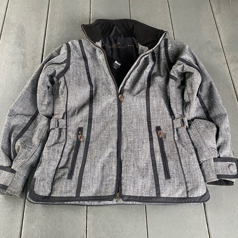 Obermeyer Women’s 10 Gray Tweed Ski Jacket
